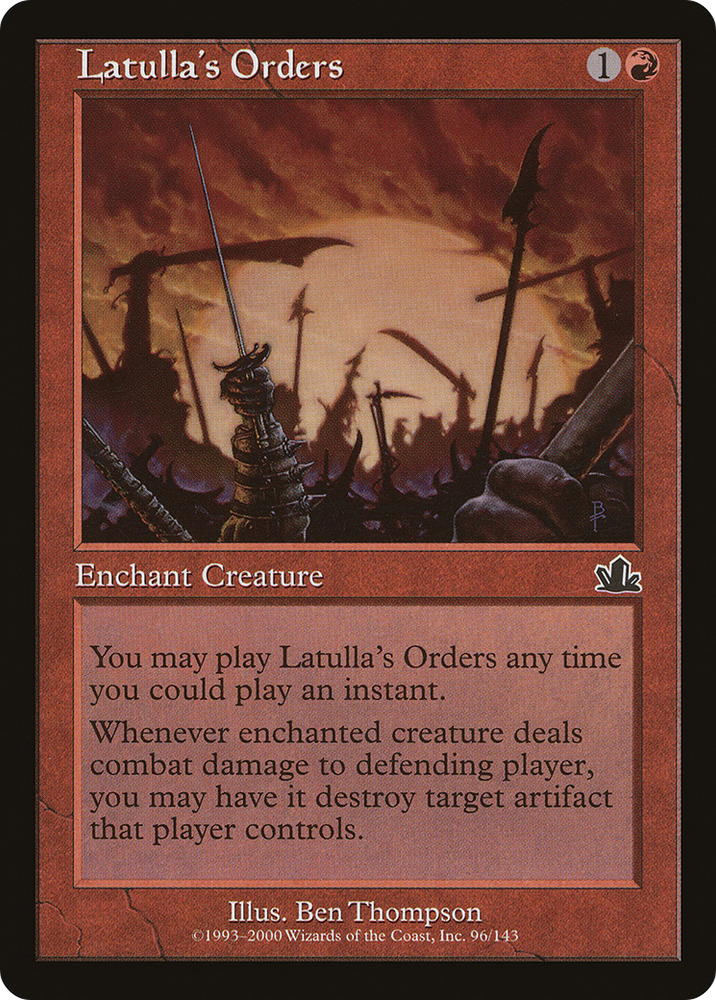 Latulla's Orders (PCY-096) - Prophecy Foil