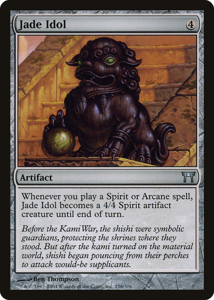 Jade Idol (CHK-256) - Champions of Kamigawa Foil