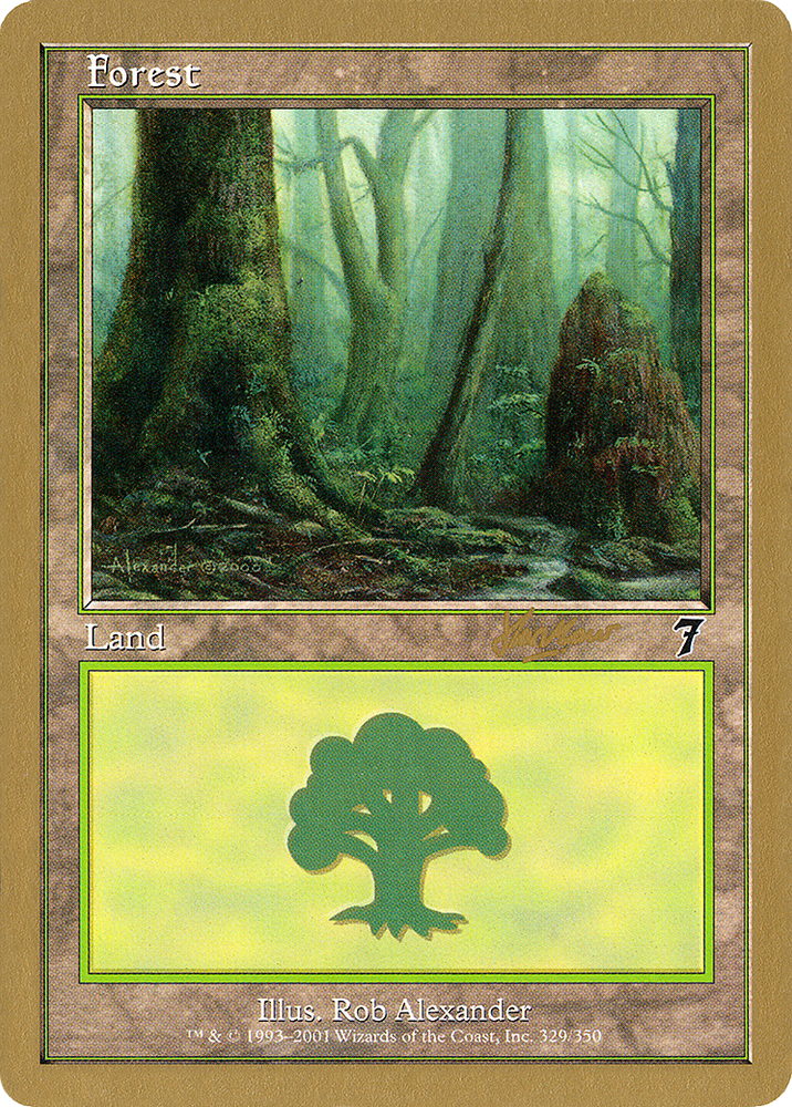 Forest (329) - 2002 Sim Han How (7ED) (WCD-) - World Championship Decks 2002