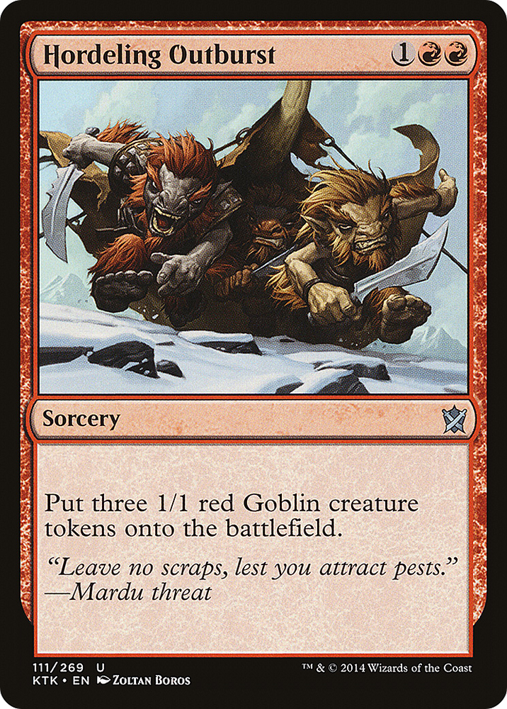 Hordeling Outburst (KTK-111) - Khans of Tarkir Foil