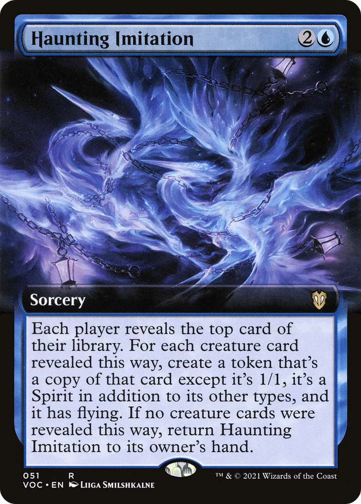 Haunting Imitation (Extended Art) (VOC-051) - Crimson Vow Commander: (Extended Art)