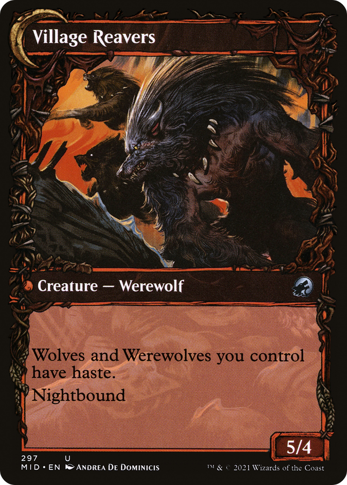Village Watch (Showcase) (MID-297) - Innistrad: Midnight Hunt: (Showcase, Double Faced Transform) Foil