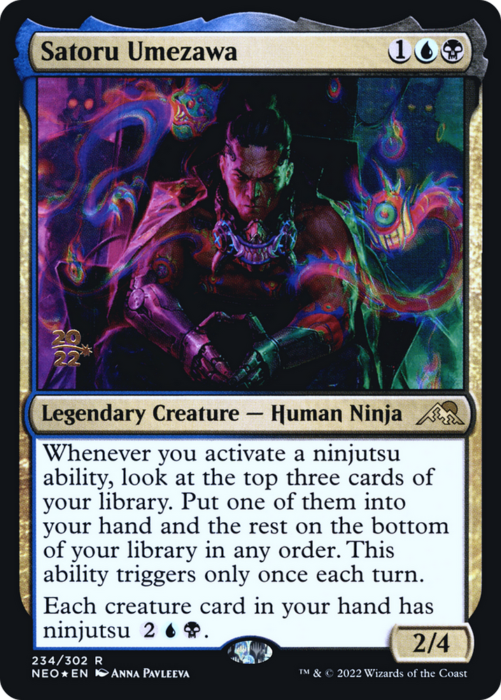 Satoru Umezawa (PRE-234S) - Kamigawa: Neon Dynasty Promos Foil