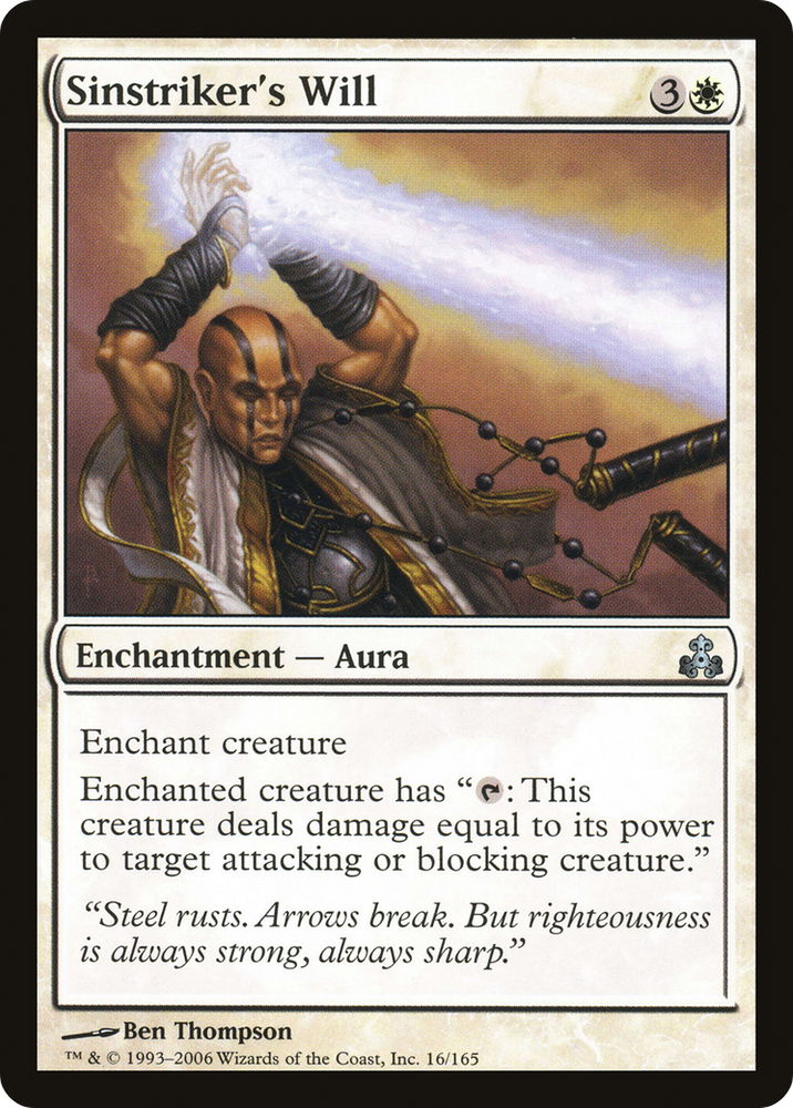 Sinstriker's Will (GPT-016) - Guildpact Foil