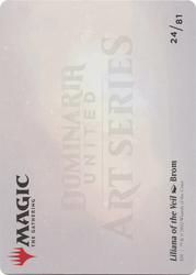 Liliana of the Veil // Liliana of the Veil (ADMU-024) - Dominaria United Art Series (Borderless) Foil