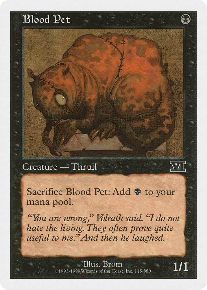 Blood Pet (6ED-115) - Classic Sixth Edition