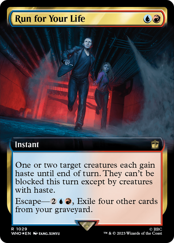 Run for Your Life (Extended Art) (Surge Foil) (WHO-1029) - Doctor Who: (Extended Art) Foil