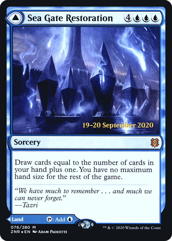 Sea Gate Restoration (PRE-76S) - Zendikar Rising Promos Foil