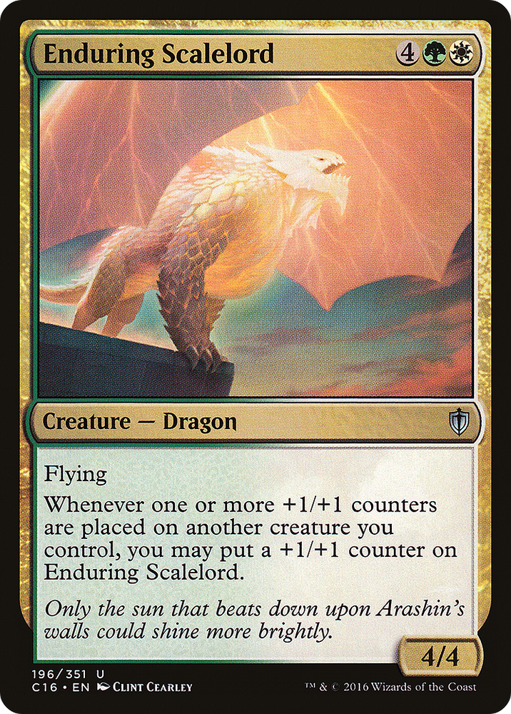 Enduring Scalelord (C16-196) - Commander 2016