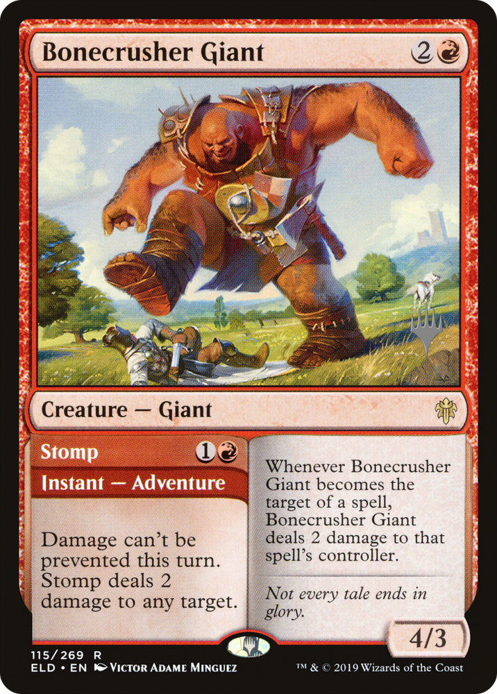 Bonecrusher Giant (PPELD-115P) - Throne of Eldraine Promos