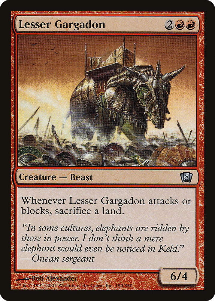 Lesser Gargadon (8ED-199★) - Eighth Edition Foil