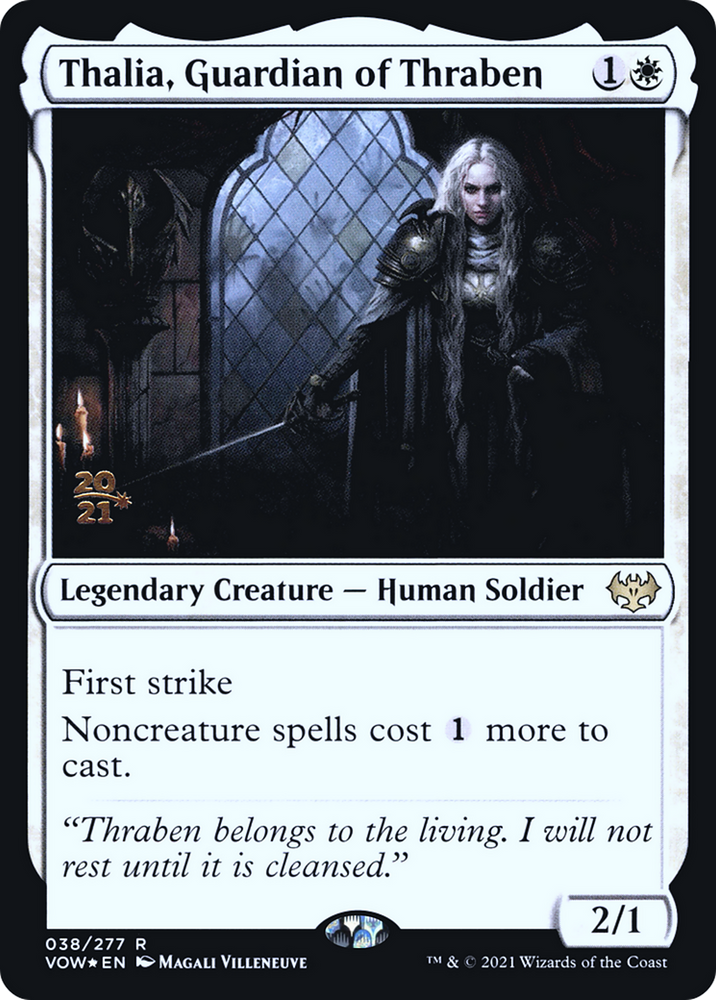 Thalia, Guardian of Thraben (PRE-38S) - Innistrad: Crimson Vow Promos Foil