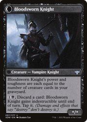 Bloodsworn Squire (VOW-097) - Innistrad: Crimson Vow: (Double Faced Transform) Foil