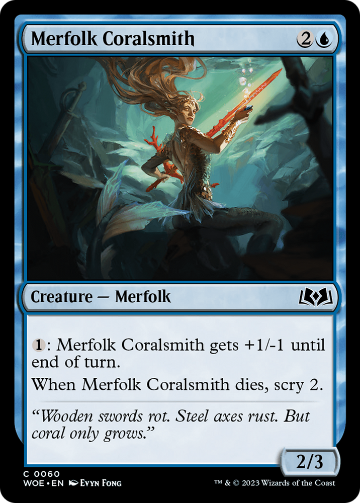 Merfolk Coralsmith (WOE-060) - Wilds of Eldraine Foil