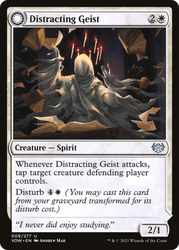 Distracting Geist (VOW-009) - Innistrad: Crimson Vow: (Double Faced Transform)
