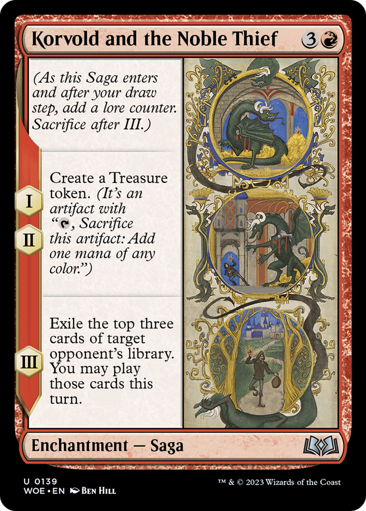 Korvold and the Noble Thief (WOE-139) - Wilds of Eldraine