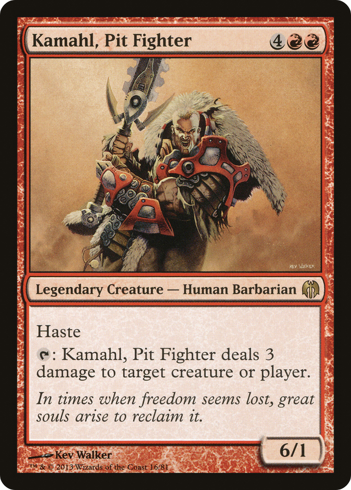Kamahl, Pit Fighter (DDL-016) - Duel Decks: Heroes vs. Monsters