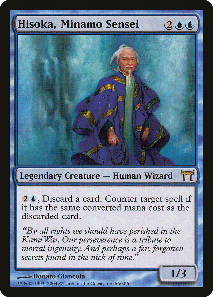 Hisoka, Minamo Sensei (CHK-066) - Champions of Kamigawa Foil
