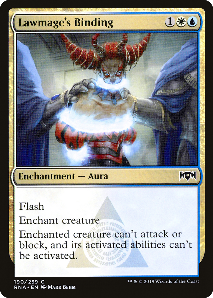 Lawmage's Binding (RNA-190) - Ravnica Allegiance Foil