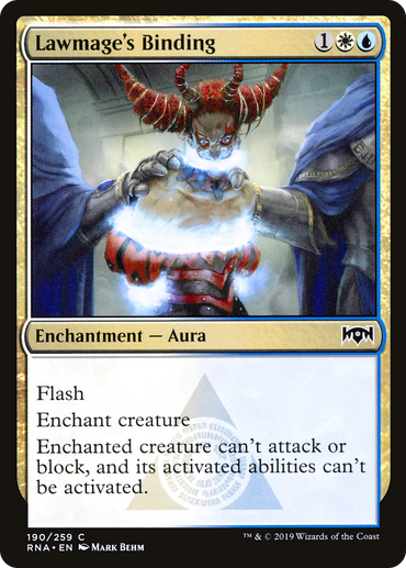 Lawmage's Binding (RNA-190) - Ravnica Allegiance
