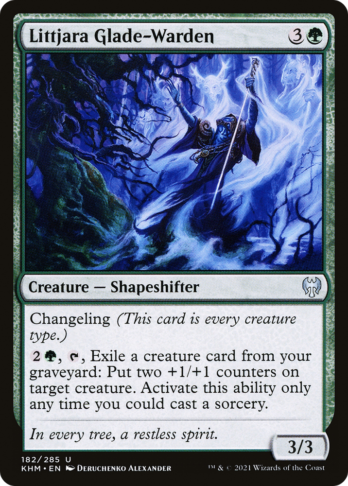 Littjara Glade-Warden (KHM-182) - Kaldheim Foil
