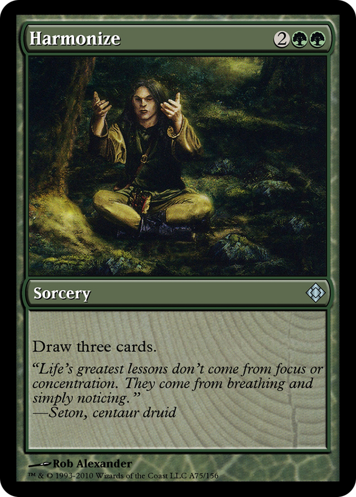 Harmonize (TD0-A75) - Magic Online Theme Decks: (colorshifted)