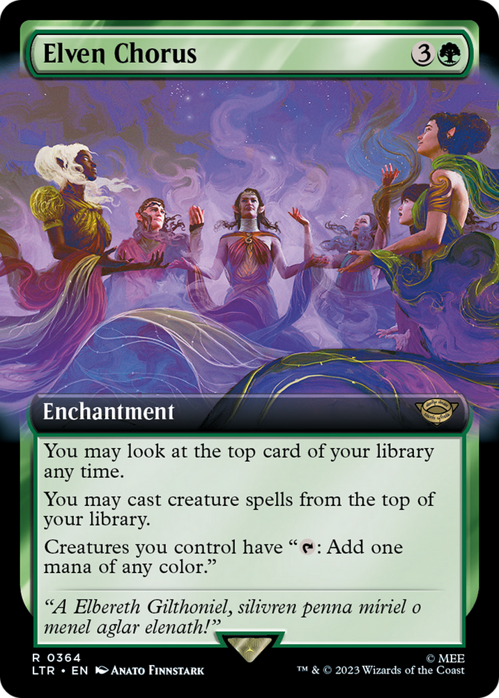 Elven Chorus (Extended Art) (LTR-364) - The Lord of the Rings: Tales of Middle-earth: (Extended Art)