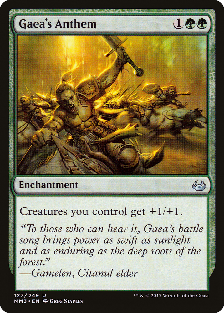 Gaea's Anthem (MM3-127) - Modern Masters 2017