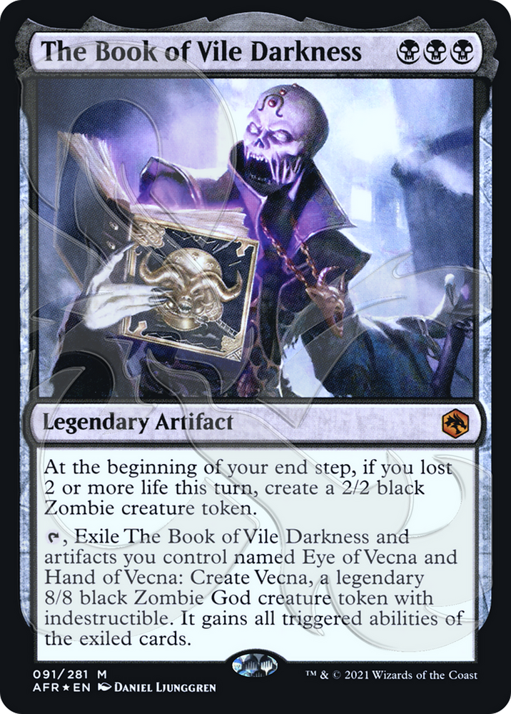 The Book of Vile Darkness (AFR&-091) - Adventures in the Forgotten Realms Promos Foil