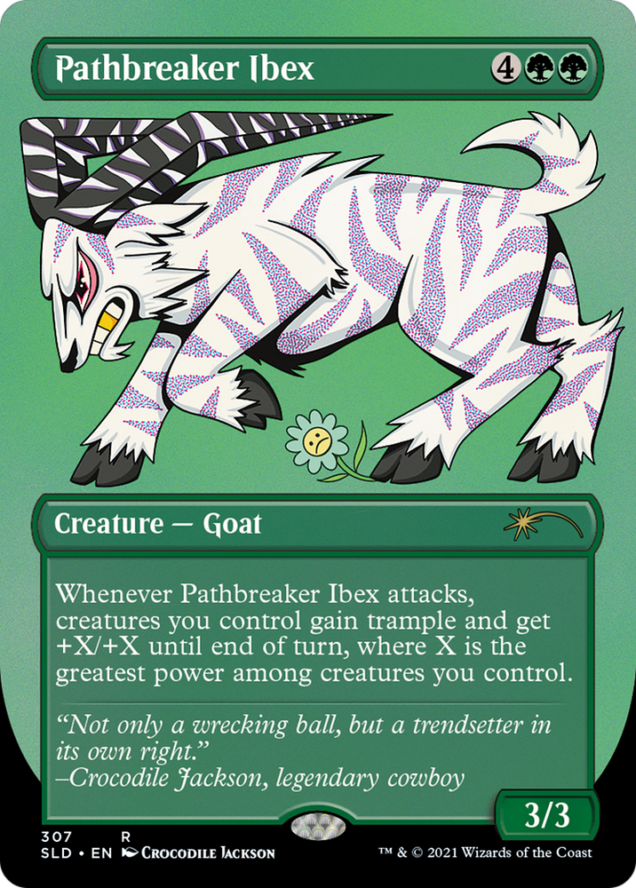 Pathbreaker Ibex (SLD-307) - Secret Lair Drop (Borderless) Etched Foil