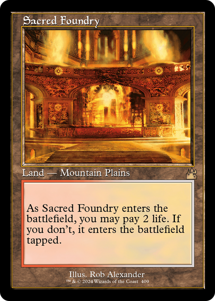 Sacred Foundry (Retro Frame) (RVR-409) - Ravnica Remastered