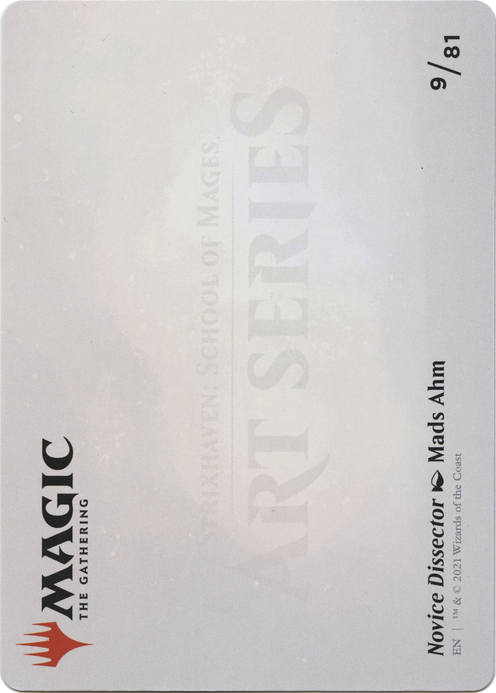 Novice Dissector // Novice Dissector (ASTX-009) - Strixhaven Art Series (Borderless) Foil