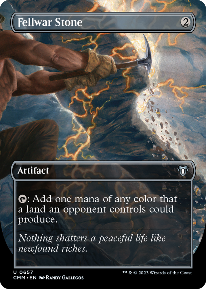 Fellwar Stone (Borderless) (CMM-657) - Commander Masters (Borderless) Foil