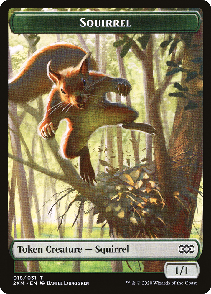 Squirrel (T2XM-018) - Double Masters Tokens Foil