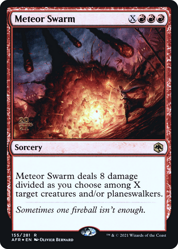 Meteor Swarm (PRE-155) - Adventures in the Forgotten Realms Promos Foil