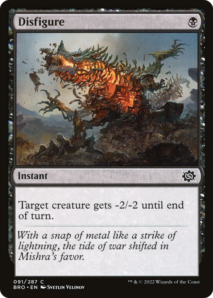 Disfigure (BRO-091) - The Brothers' War Foil