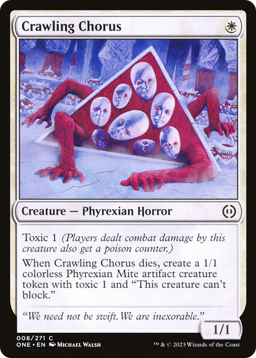 Crawling Chorus (ONE-008) - Phyrexia: All Will Be One Foil