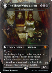 The Three Weird Sisters - Henrika Domnathi (VOW-335) - Innistrad: Crimson Vow: (Double Faced Transform) (Borderless)