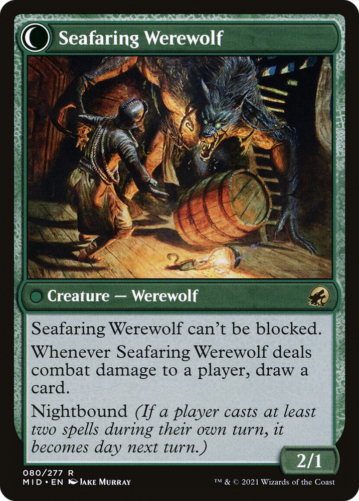 Suspicious Stowaway (MID-080) - Innistrad: Midnight Hunt: (Double Faced Transform)