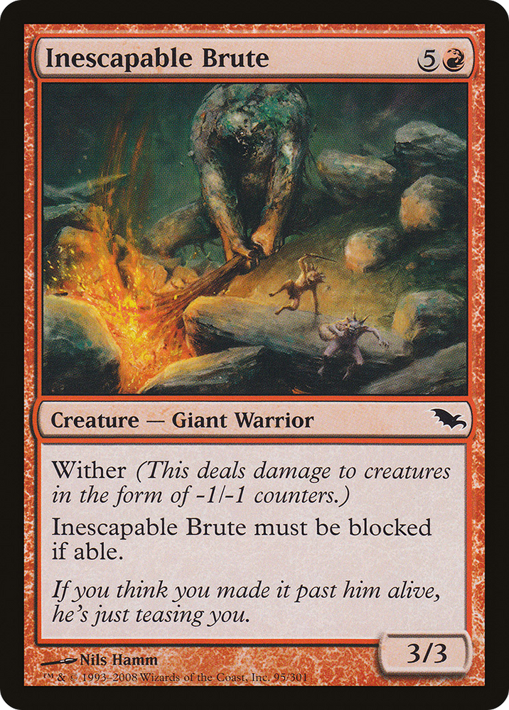 Inescapable Brute (SHM-095) - Shadowmoor Foil