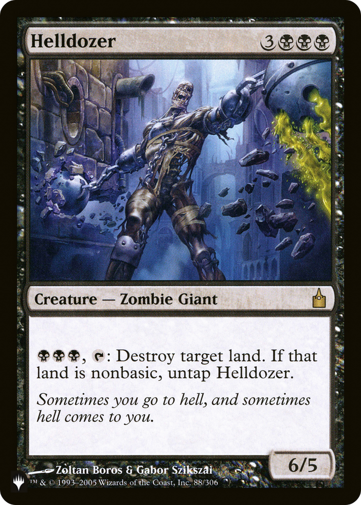 Helldozer (LIST-RAV-88) - The List