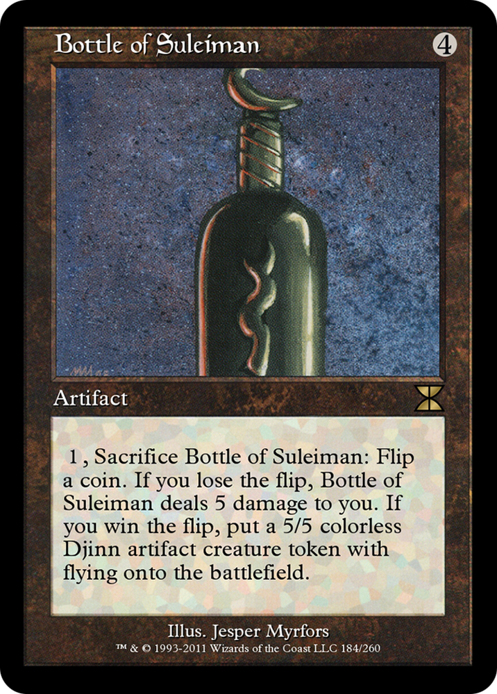 Bottle of Suleiman (ME4-184) - Masters Edition IV