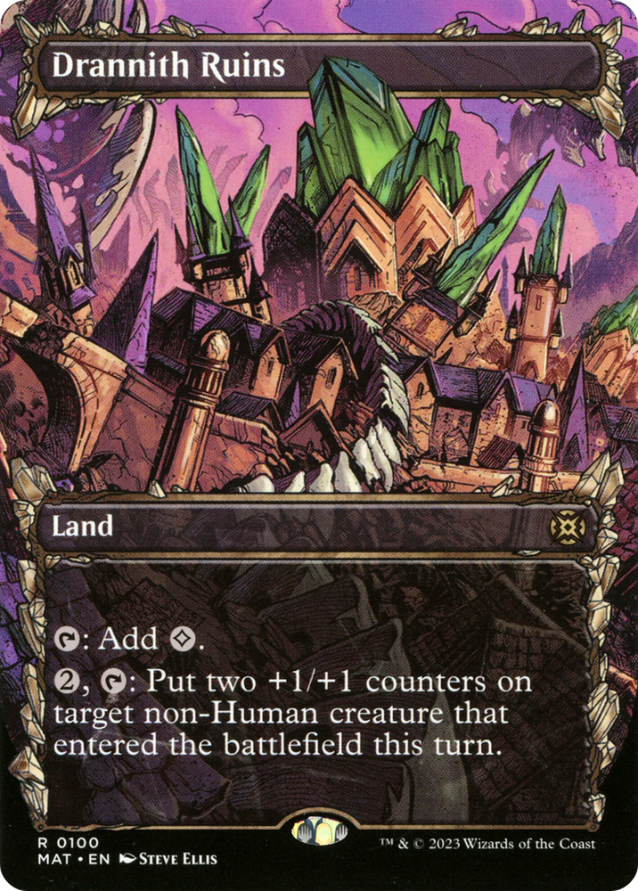 Drannith Ruins (Showcase) (MAT-100) - March of the Machine: The Aftermath: (Showcase) (Borderless)