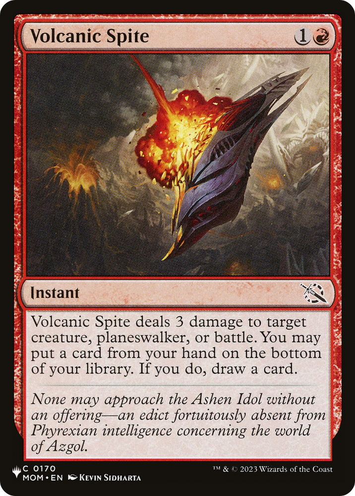 Volcanic Spite (LIST-MOM-170) - The List