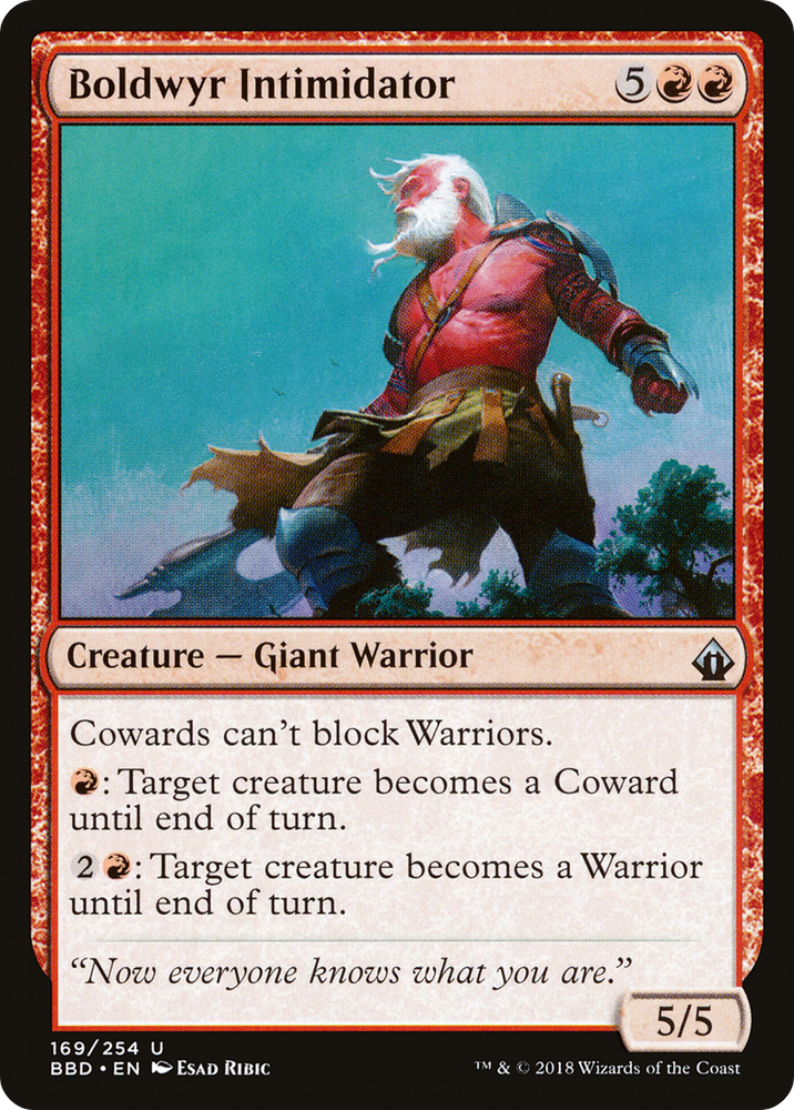 Boldwyr Intimidator (BBD-169) - Battlebond Foil