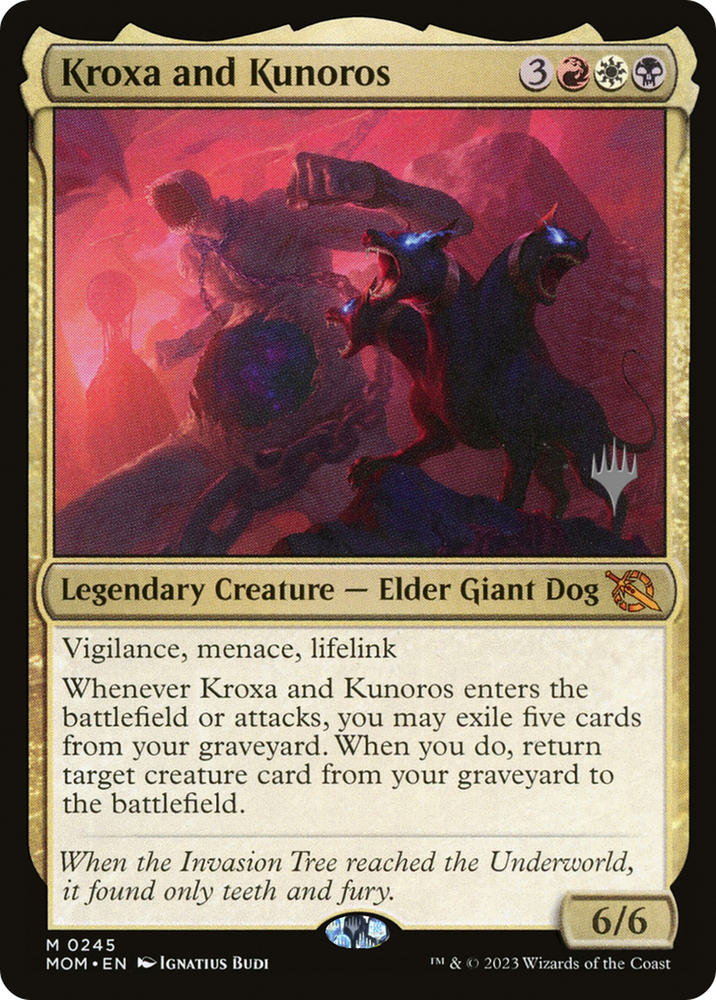 Kroxa and Kunoros (PPMOM-245) - March of the Machine Promos Foil