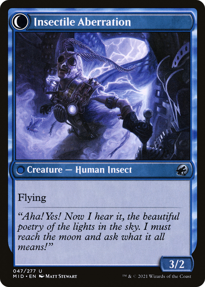 Delver of Secrets (MID-047) - Innistrad: Midnight Hunt: (Double Faced Transform)
