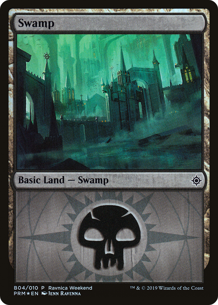 Swamp - Orzhov (B04) (LARP-B04) - RNA Ravnica Weekend Foil