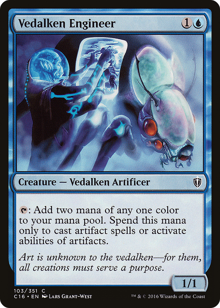 Vedalken Engineer (C16-103) - Commander 2016