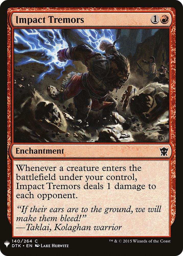 Impact Tremors (LIST-DTK-140) - The List